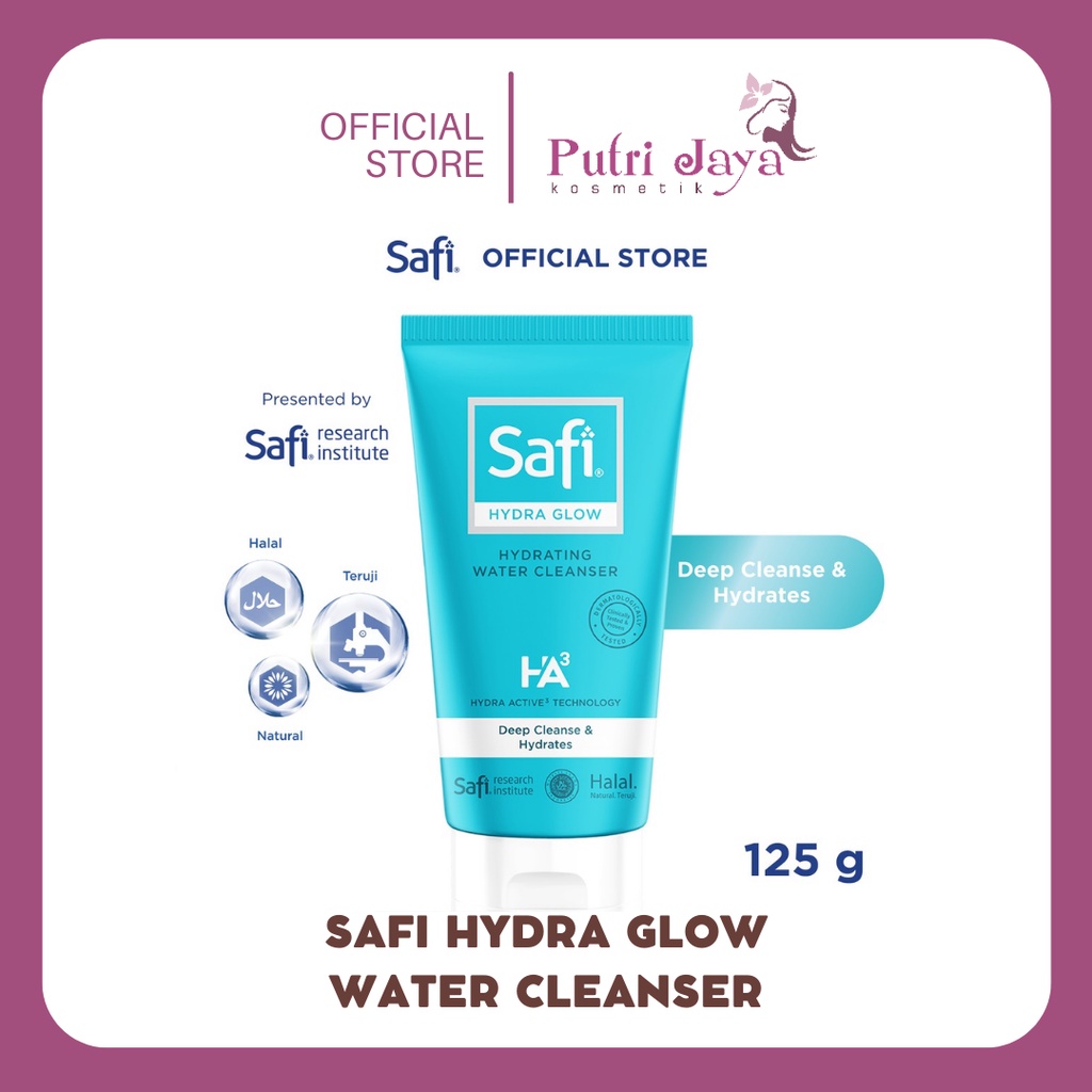 Jual SAFI HYDRA GLOW HYDRATING WATER CLEANSER 125g Shopee Indonesia