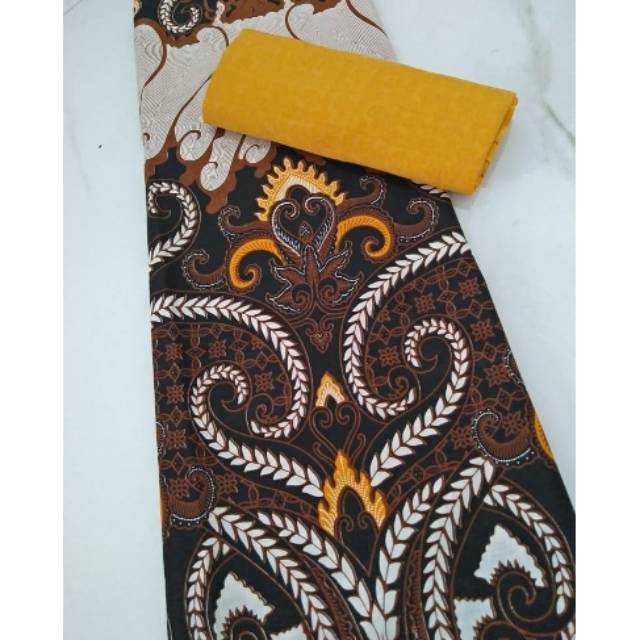 Jual Kain Bahan Batik Katun Jarik Sogan Hitam Manis Primis Keren