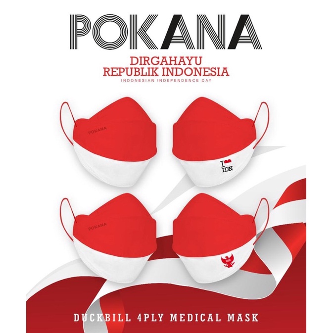 Jual Pokana Duckbill Dirgahayu Limited Edition Masker Medis Pokana