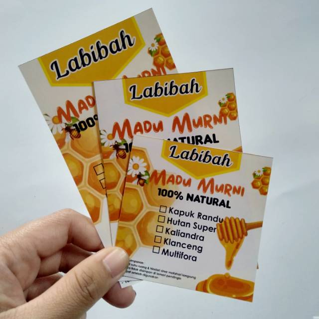 Jual STIKER BOTOL MADU CUSTOM Shopee Indonesia