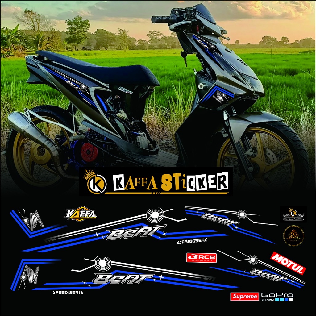 Jual Cod Lis Variasi Striping Beat Lama Variasi Universal Honda Beat