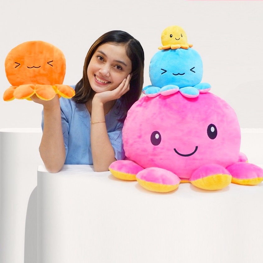 Jual Boneka Octopus Bolak Balik Gurita Murah Dan Viral Populer Tik Tok