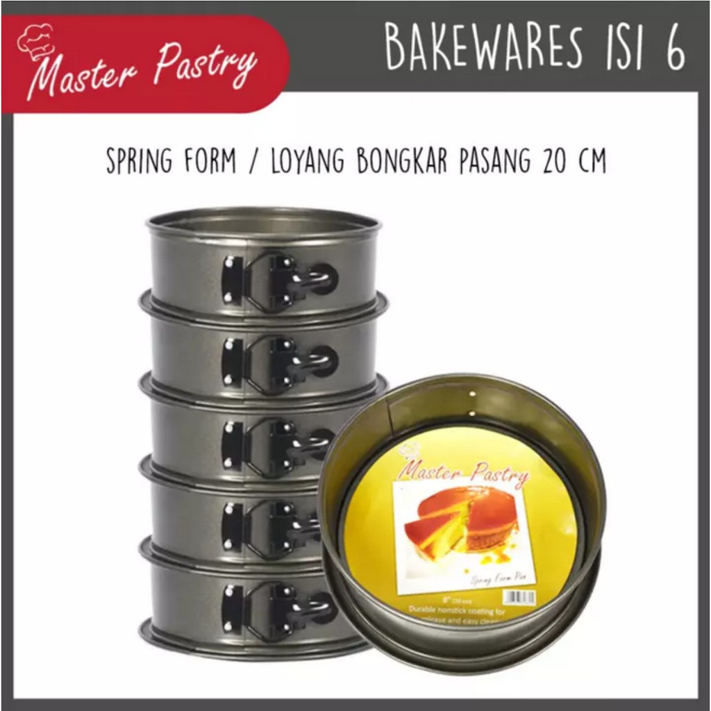 Jual Master Pastry Set Pcs Spring Form Cm Loyang Bongkar Pasang