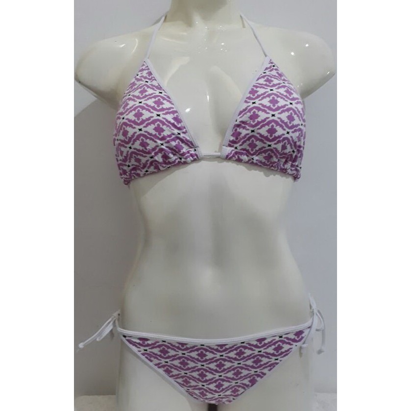 Jual Bikini Sexy Triangle Kotak Kotak Pink Bk Xo Shopee Indonesia