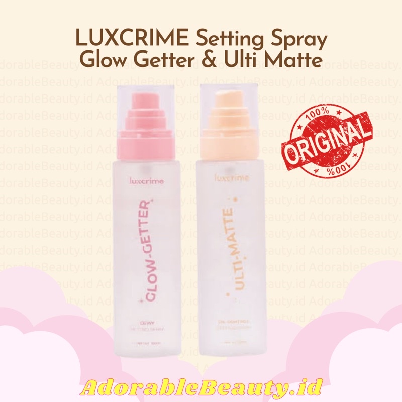 Jual LUXCRIME Setting Spray Ulti Matte Oil Control Glow Getter Dewy