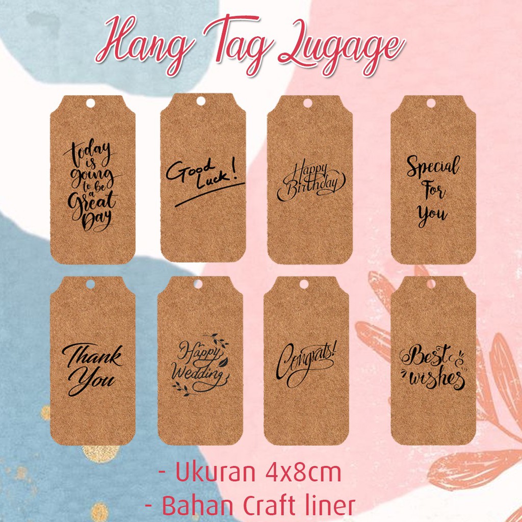 Jual Printed Hang Tag Thx You Card Kartu Terima Kasih Wajib Note