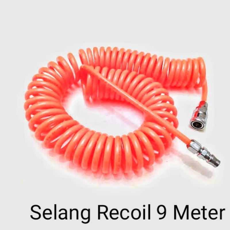 Jual Selang Spiral Angin Kompresor Recoil Air Hose Compressor Pu 9