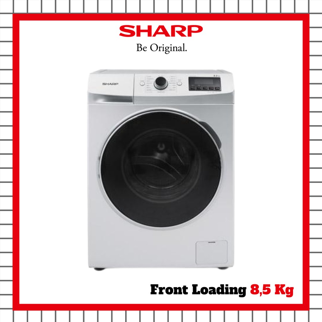 Jual MESIN CUCI SHARP ES FL1083W FRONT LOADING 8 5 KG Shopee Indonesia