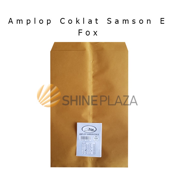 Jual Amplop Coklat Samson E Fox Map Shopee Indonesia