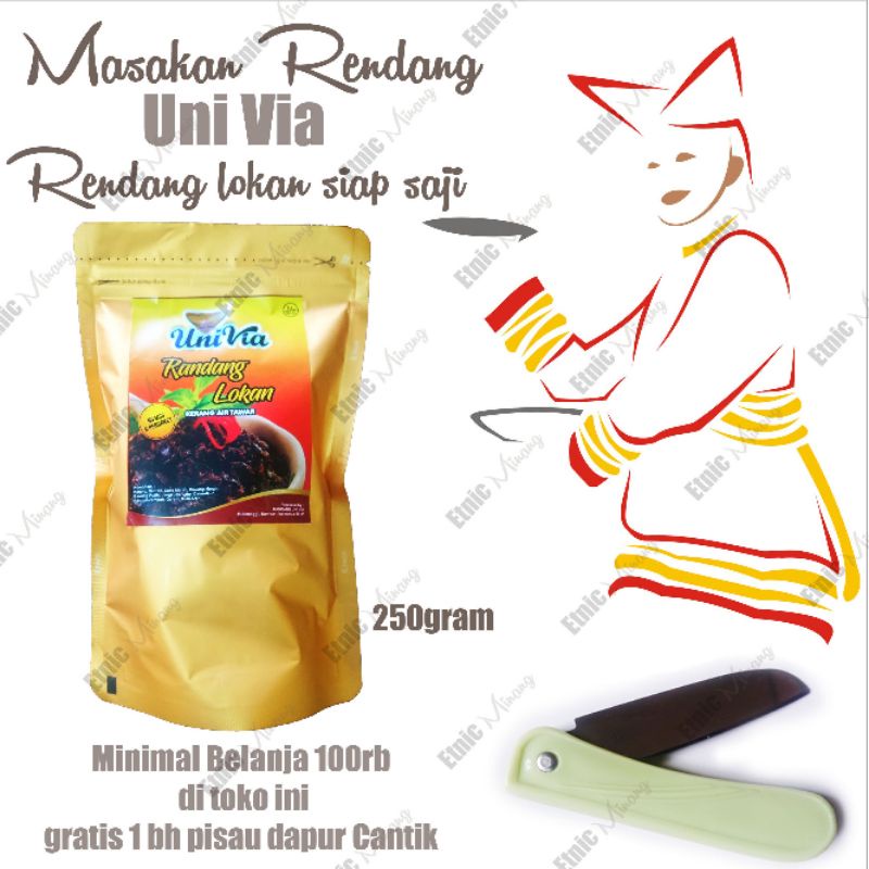 Jual Masakan Rendang Lokan Uni Via Khas Masakan Minang Ala Rumah Makan