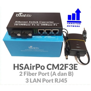 Jual Media Converter Fiber Optic Hsairpo Cm F E Fiber Switch Fo Lan