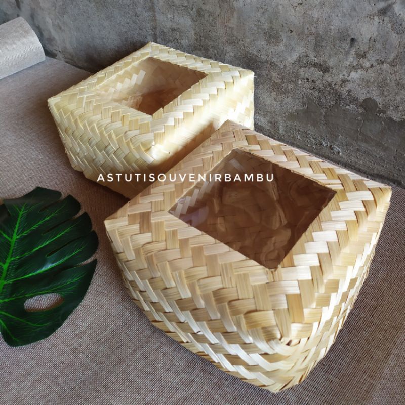 Jual GROSIR BESEK MIKA 18x18 CM Besek Nasi Besek Hampers