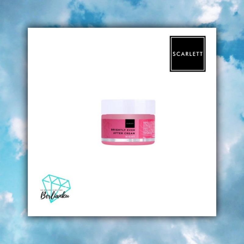 Jual Scarlett Brightly Ever After Night Cream Shopee Indonesia