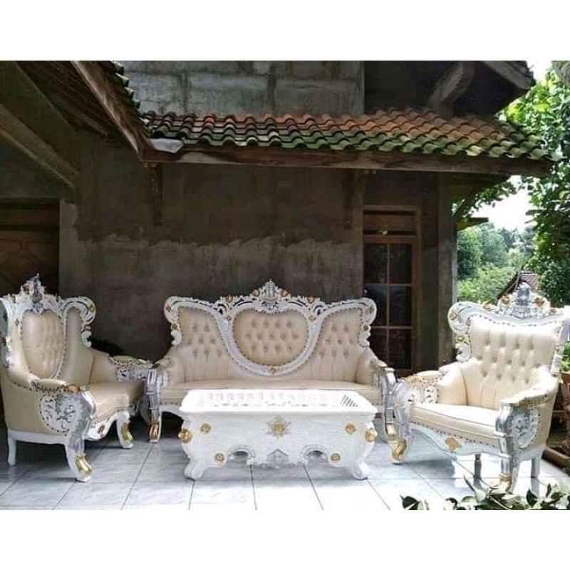 Jual HARGA MURAH Kursi Tamu Sofa Busa Bellagio Ukir Kayu Jati Mewah