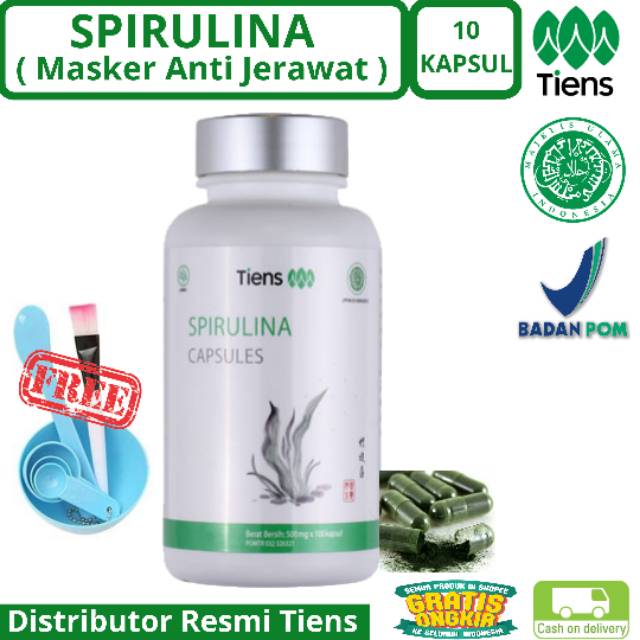 Jual Masker Spirulina Herbal Masker Anti Jerawat Kemasan Ecer