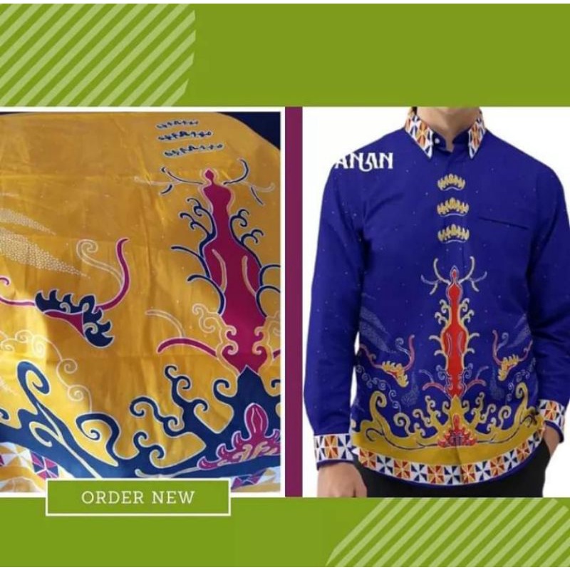 Jual Bahan Batik Elegan Kuning Kunyit Shopee Indonesia