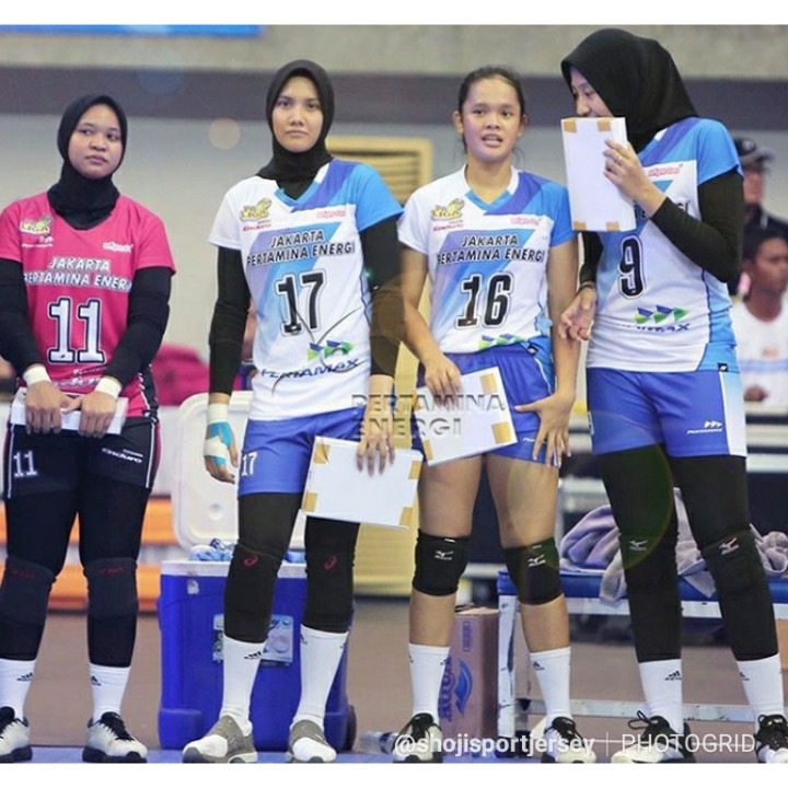 Jual Jersey Voli Proliga Jakarta Pertamina 2019 Putih Hijau Shopee