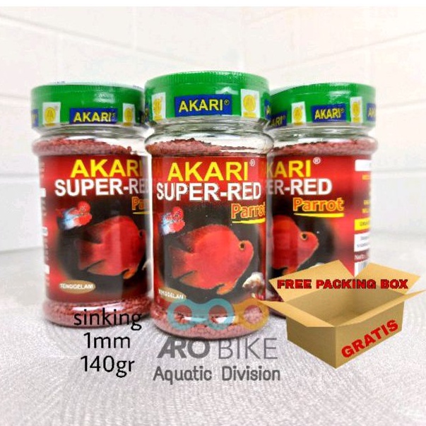 Jual Akari Super Red Mm Sinking Gr Pelet Super Red Parrot Louhan