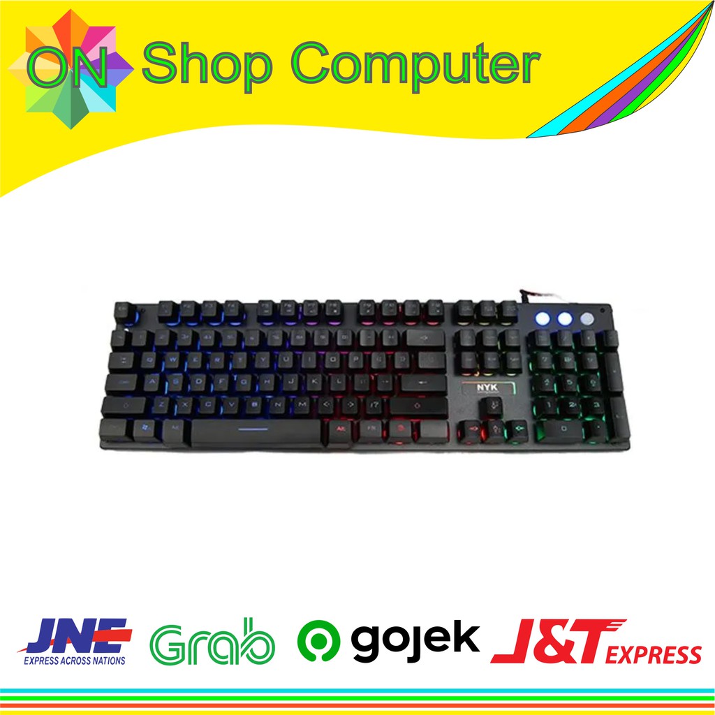 Jual NYK Nemesis Keyboard Gaming KR 201 Game Master Shopee Indonesia