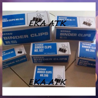 Jual Binder Clips Kenko Klip Penjepit Jepitan Kertas Hitam