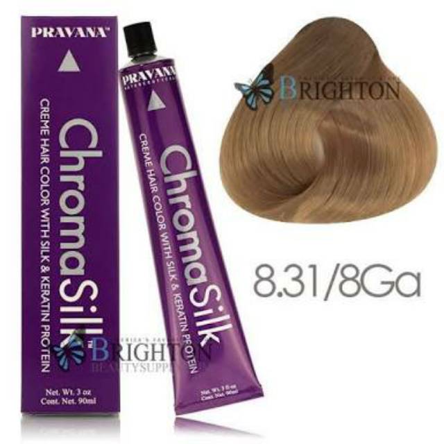 Jual Pravana Chromasilk 8 31 Light Golden Ash Blonde Cat Rambut