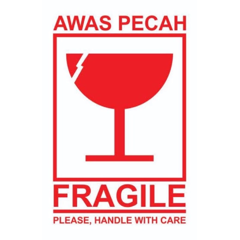 Jual STICKER FRAGILE Indonesia Shopee Indonesia