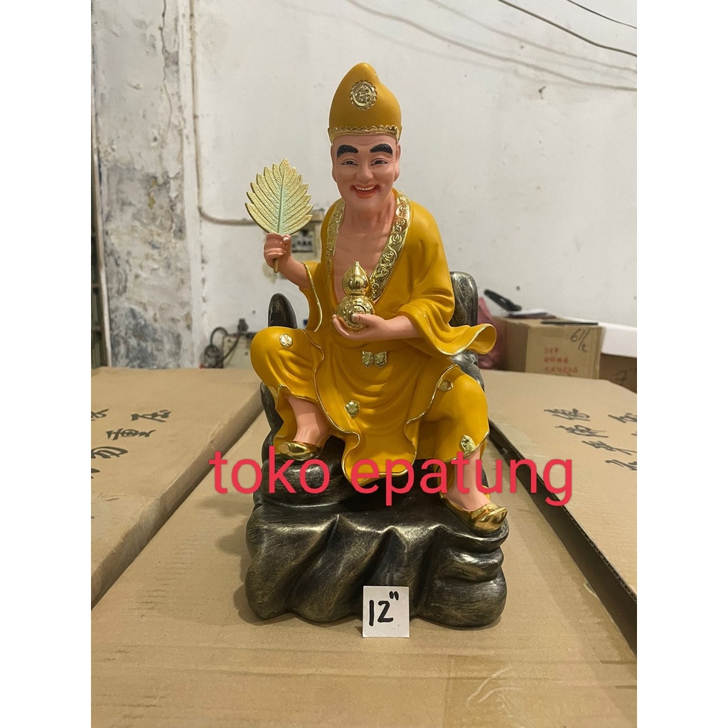 Jual Patung Dewa Ci Kung Chikung Cikung Fiber 12 Inch Kuning