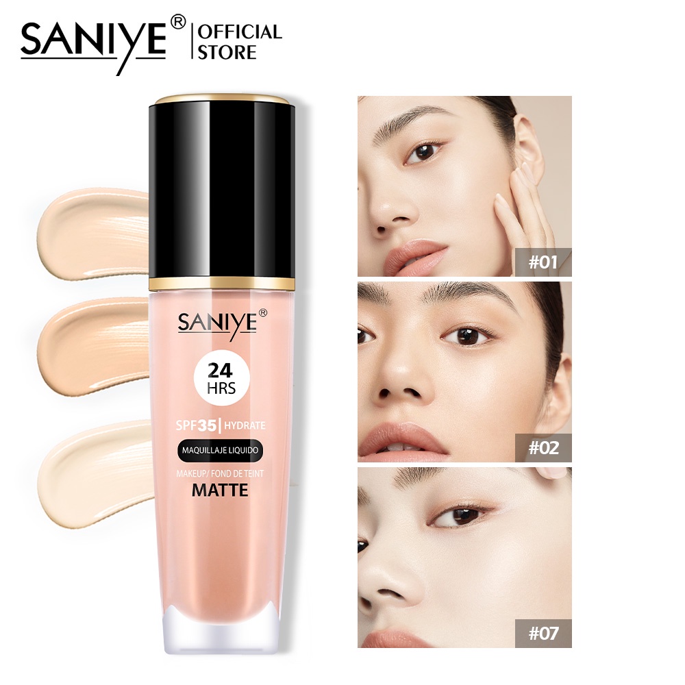 Jual Saniye Liquid Foundation Colors Spf Matte Hours Long