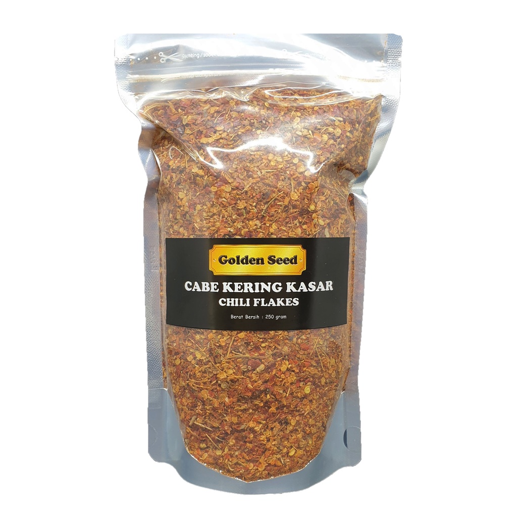 Jual CABE KERING KASAR 250 GRAM PREMIUM LOKAL ASLI 100 CHILI FLAKES