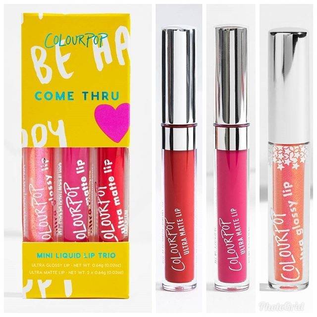 Jual Colourpop Come Thru Lip Set Mini Liquid Lip Trio Shopee