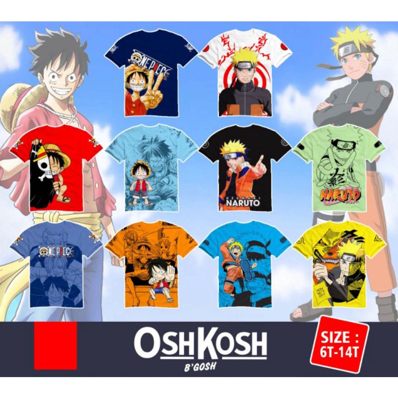 Jual Kaos Naruto X One Piece Indonesia Shopee Indonesia