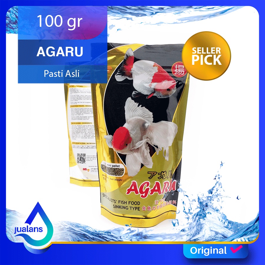 Jual AGARU SINKING PELET PAKAN IKAN HIAS 100 GR TIPE TENGGELAM Shopee