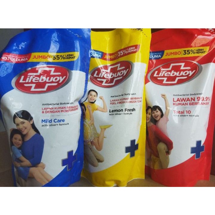 Jual Lifebuoy Sabun Cair Body Wash Refill Jumbo Murah Lemon Fresh