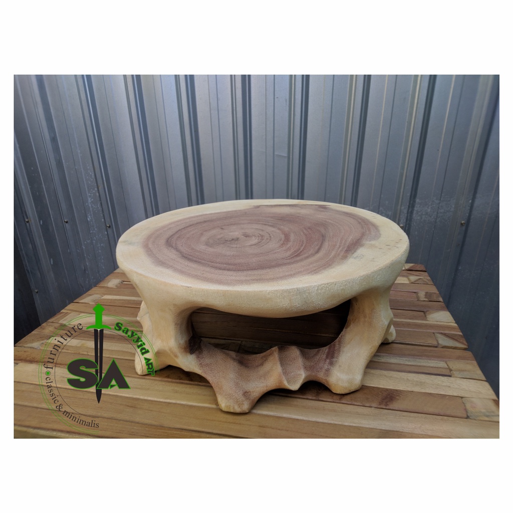 Jual Meja Bonsai Meja Patung Meja Hias Meja Dupa Diameter Cm Kayu