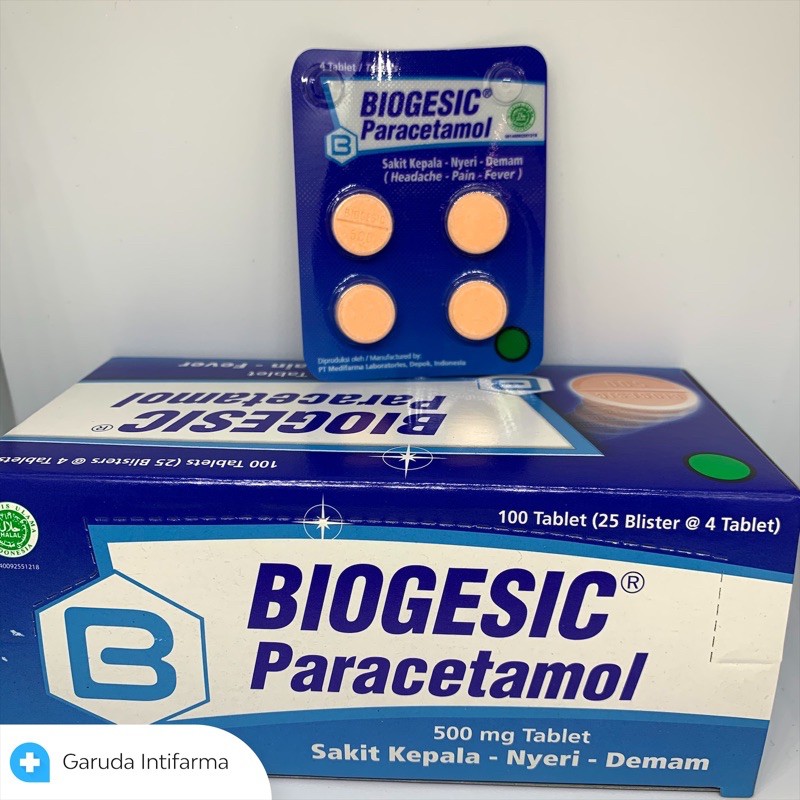 Jual Biogesic Paracetamol Box Tablet Shopee Indonesia