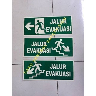 Jual Sticker Jalur Evakuasi Glow In The Dark Cm X Cm Shopee Indonesia