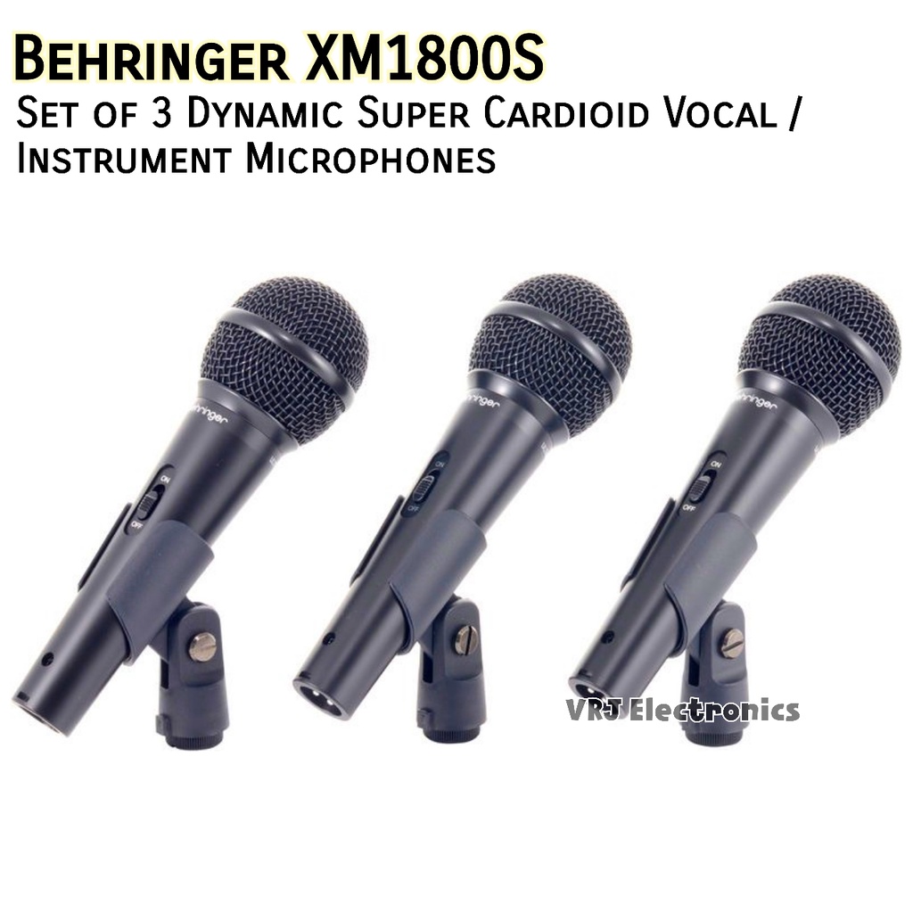 Jual Microphone Behringer XM1800S Dynamic Vocal Instrument 3 Pack XM