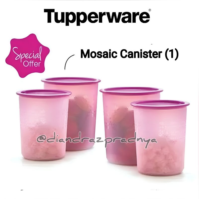 Jual Mosaic Canister Tupperware Per Pcs Shopee Indonesia