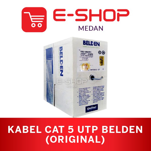 Jual KABEL LAN UTP Cat5 Cat 5 Cat 5e Cat5e BELDEN ORIGINAL 1583A