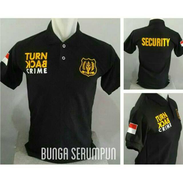 Jual KAOS SECURITY TURN BACK CRIME KAOS TBC SECURITY KAOS KERAH TBC