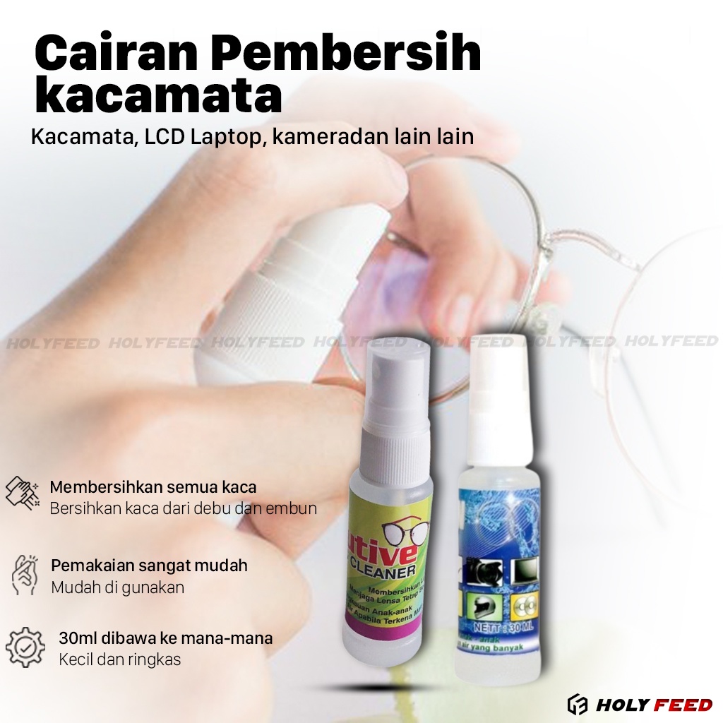 Jual Pembersih Kacamata Akrilik Kaca Lensa Lcd Botol Spray Cairan