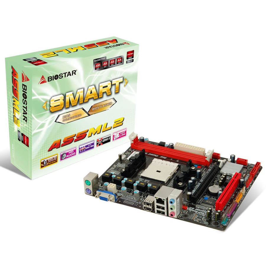 Jual BIOSTAR Motherboard A55ML2 AMD A55 FM2 DDR3 MICRO ATX Indonesia