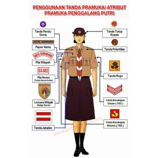 Jual Atribut Tanda Pengenal Pramuka Siaga Penggalang Penegak Putra