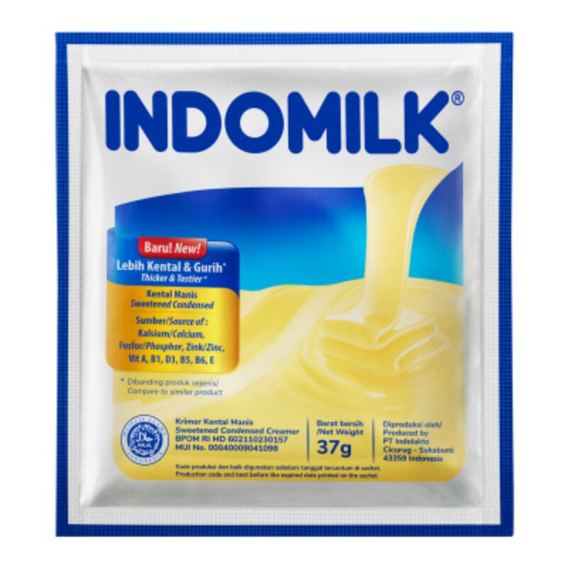 Jual Indomilk Krimer Kental Manis Putih 37gr Susu Indomilk Sachet 37gr