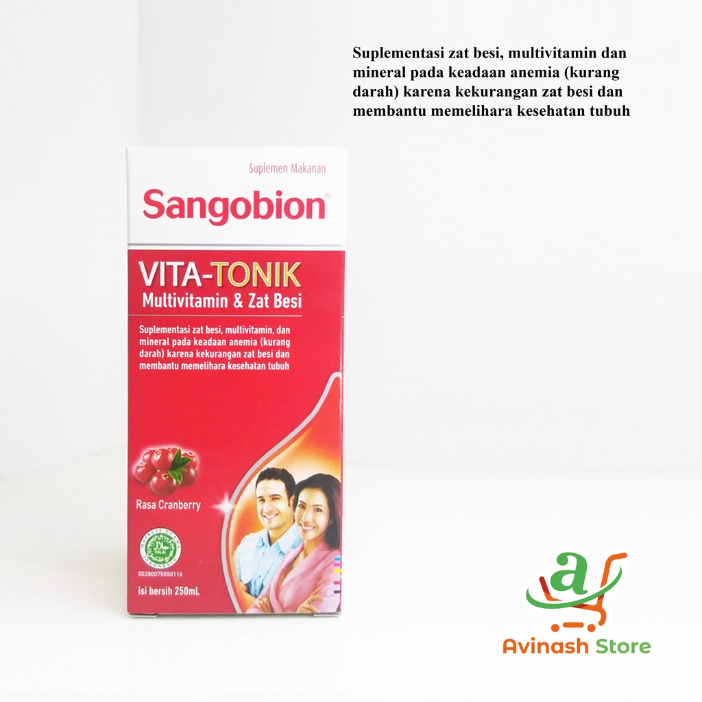 Jual Sangobion Vita Tonik Ml Penambah Darah Anemia Multivitamin