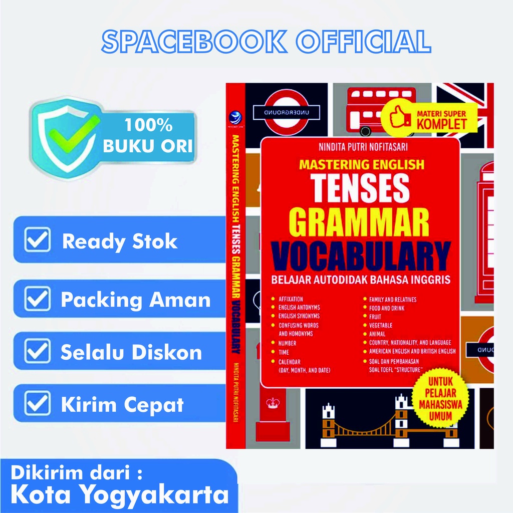 Jual Mastering English Tenses Grammar Vocabulary Belajar Autodidak