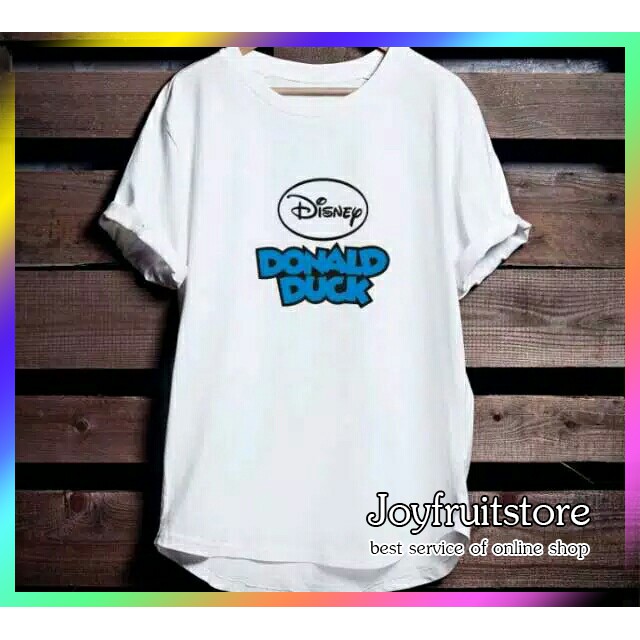 Jual Kaos Katun Disney Donald Duck Banyak Pilihan Warna Kaos Bisa