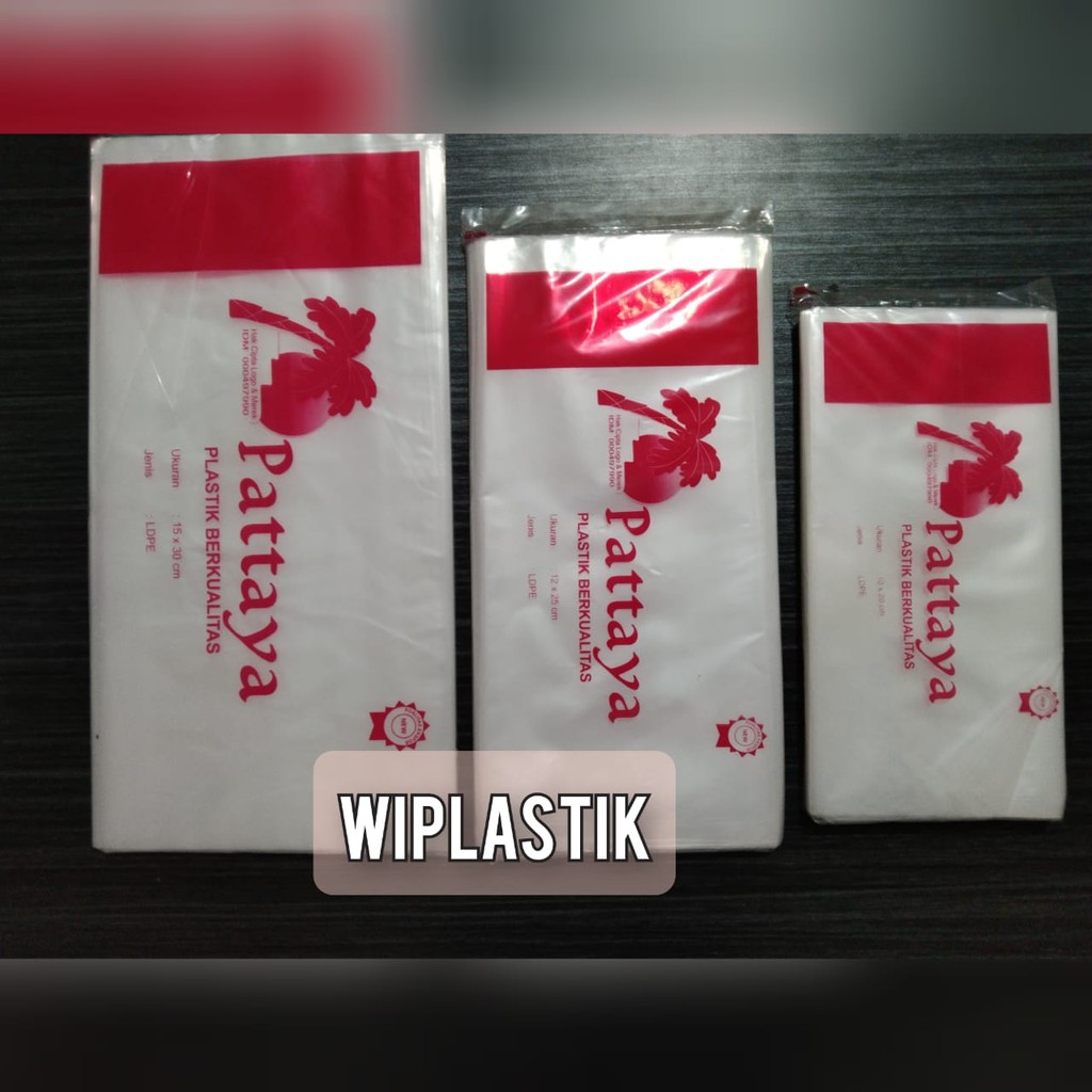 Jual Plastik Pe Pattaya Kantong Es Batu Buram Plastik Cupang Ukuran