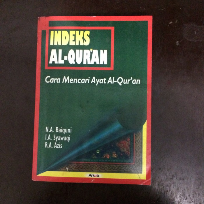 Jual Indeks Al Quran Cara Mencari Ayat Al Quran Shopee Indonesia