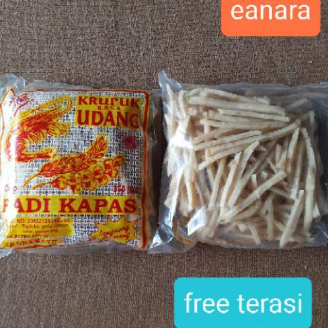 KRUPUK UDANG STIK PADI KAPAS KHAS CIREBON INDRAMAYU 250gram Shopee